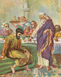 Bryllupsfesten (farge litho) av English School