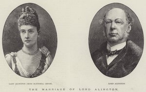 The Marriage of Lord Alington (gravering) av English School