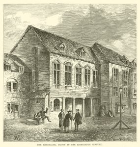 Marshalsea-fengselet i det attende århundre (gravering) av English School