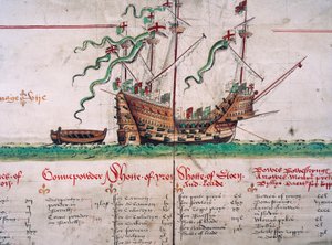 Mary Rose, fra Anthony Roll av English School