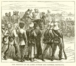 Møtet til Sir James Outram og general Havelock av English School