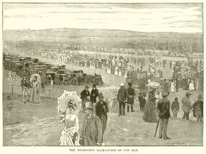 Melbourne Race-Course på Cup Day av English School