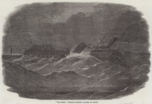 "The Menai" Steamer driver i land, ved Calais (gravering) av English School