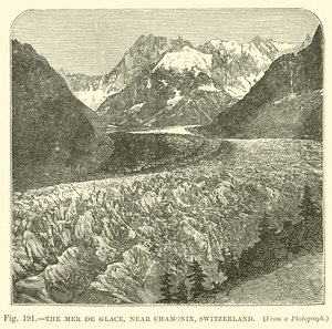 Mer de Glace, nær Chamonix, Sveits av English School