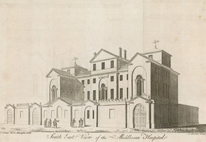 Middlesex Hospital, nær Oxford Street av English School