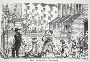 The Momentous Question, illustrasjon fra Punch av English School