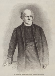 Den mest ærverdige Dr Charles Thomas Longley, erkebiskop av Canterbury (gravering) av English School