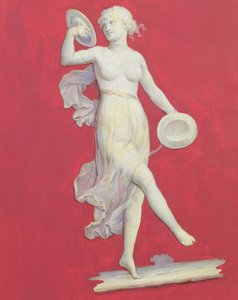 The Muse of Music, ca. 1800 (olje på papir) av English School