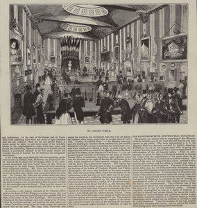 Napoleon-museet, Egyptian Hall, London (gravering) av English School