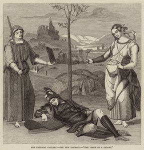 Nasjonalgalleriet, New Raphael, The Vision of a Knight (gravering) av English School