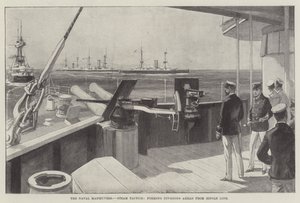 Sjømanøvrene, Steam Tactics, danner divisjoner foran fra Single Line (gravering) av English School