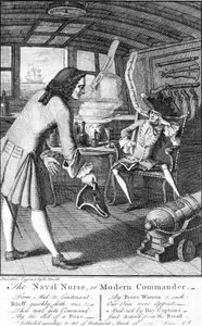 Sjøsykepleieren, eller moderne sjef, 1750 av English School