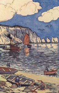 The Needles (farge litho) av English School