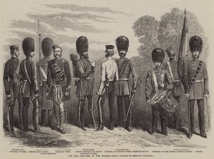The New Costumes of the Guards (gravering) av English School