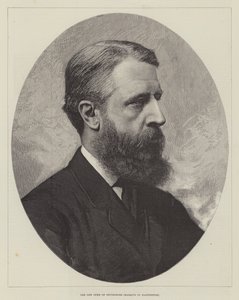 Den nye hertugen av Devonshire, markis av Hartington (gravering) av English School