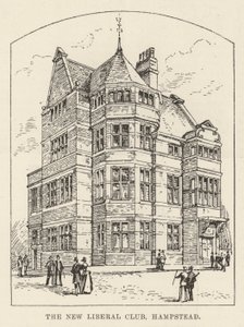 The New Liberal Club, Hampstead (gravering) av English School