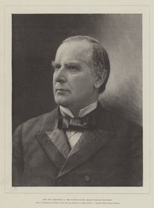 Den nye presidenten i USA, major William McKinley (gravering) av English School