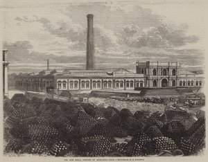 The New Shell Factory at Woolwich (gravering) av English School