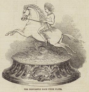 The Newcastle Race Prize Plate (gravering) av English School