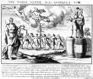 The Noble Stand, eller the Glorious CCIII Sacred to their udødelig ære ned til ettertiden, ca. 1733 av English School