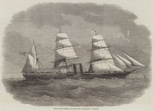 Det nordtyske Lloyd's New Steam-Ship "Hudson" (gravering) av English School