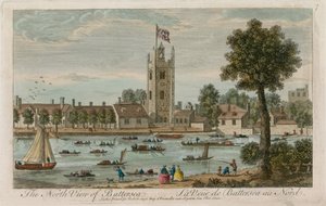 Nordutsikt over Battersea av English School