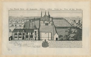 Nordutsikten over Lincoln Palace, tatt fra toppen av Minster av English School