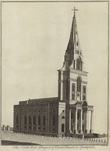 The North West Prospect of Christ Church i Spitalfields, London