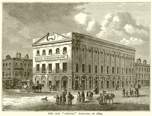 The Old Coburg Theatre i 1820 av English School