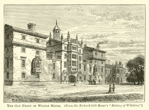 Den gamle fronten til Wilton House av English School