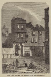 The Old Place of Execution, Smithfield (gravering) av English School