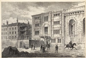 Det gamle postkontoret i Lombard Street, rundt 1800 av English School