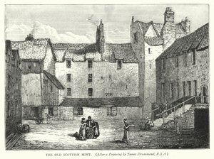 The Old Scottish Mint (gravering) av English School