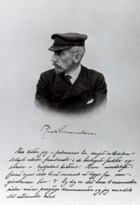 Åpningssiden til Roald Amundsens manuskript av English School