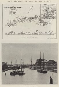 Åpningen av den baltiske kanalen (gravering) av English School