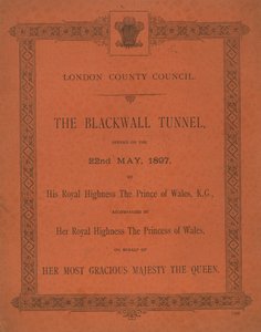 Die Eröffnung des Blackwall-Tunnels von English School
