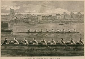 Oxford og Cambridge Boat Race - klar til start av English School