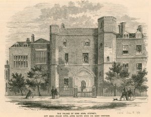The Palace of King John, Stepney, London av English School