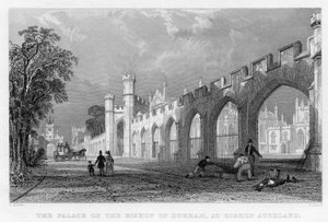 The Palace of the Bishop of Durham, i Bishop Auckland, 1833 av English School