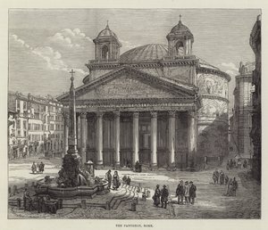Pantheon, Roma (gravering) av English School