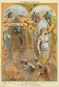 Kristi lignelser: lignelsen om ugresset (chromolitho) av English School