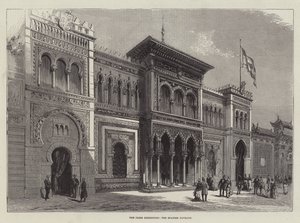 Paris-utstillingen, den spanske paviljongen (gravering) av English School