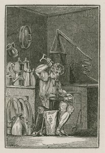 The Pewterer (gravering) av English School