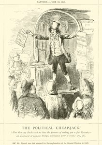 The Political Cheap-Jack (gravering) av English School