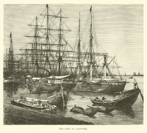 Der Hafen von Kalkutta von English School