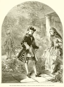 Prinsesse Amelia forsøker en forsoning mellom George III. og Lord Bute av English School