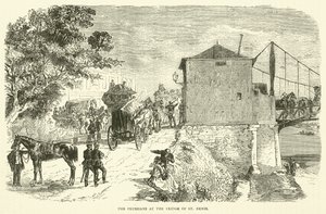 Preussen ved broen til St Denis, januar 1871 av English School