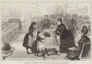 Dronningen i Edinburgh, besøk på Royal Blind Asylum, Craigmillar av English School