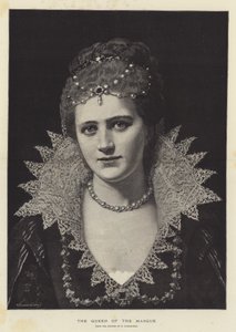 Dronningen av masken (gravering) av English School