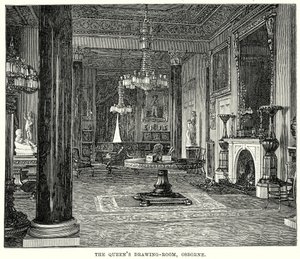 Dronningens salong, Osborne (gravering) av English School